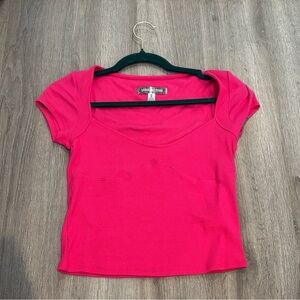 Urban Outfitters Bright Pink Crop Top